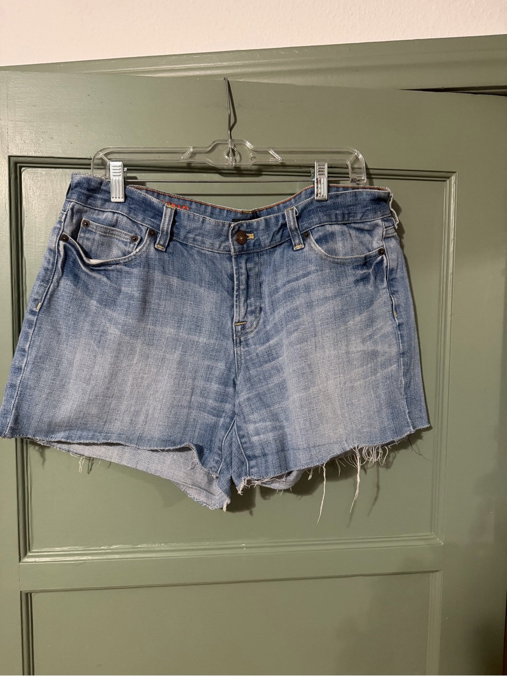 J. Crew Washed Blue Denim Cutoff Shorts